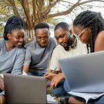 students studying together